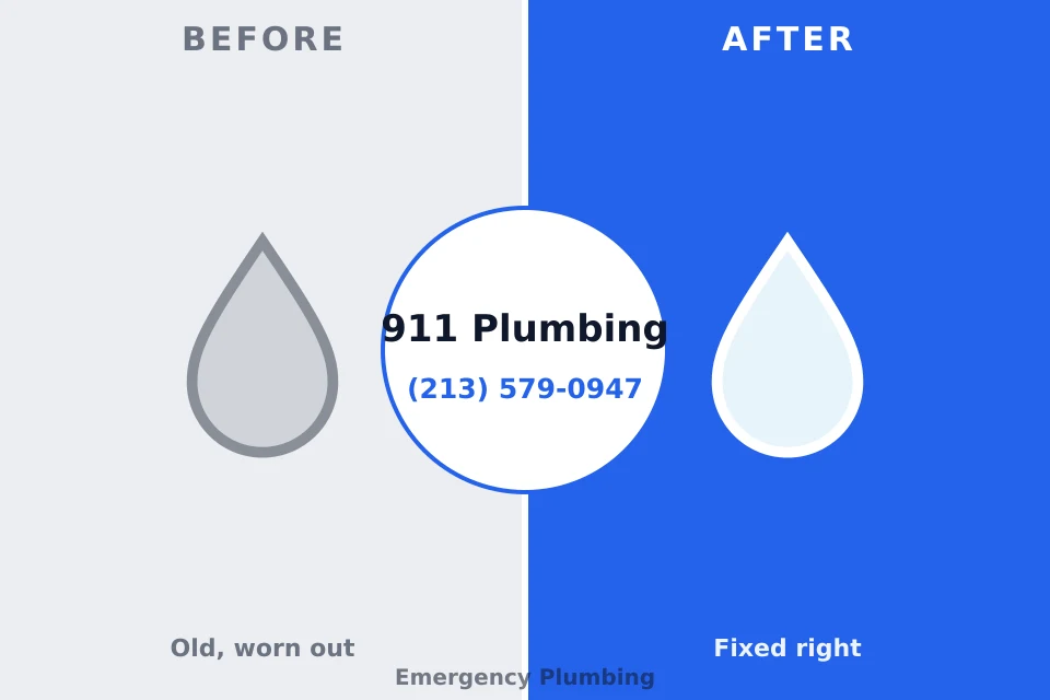Before and after: plumbing repair Luthersville, GA